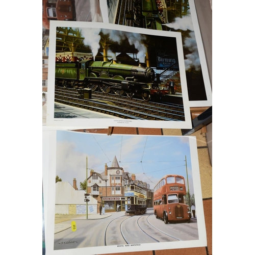 353 - SEVERAL HUNDRED PRINTS OF NOSTALGIC BIRMINGHAM SCENES, depicting a Spitfire at Castle Bromwich, tram... 