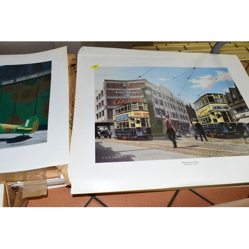 357 - SEVERAL HUNDRED NOSTALGIC THEMED PRINTS, depicting scenes in Birmingham, featuring trams, Midland Re... 