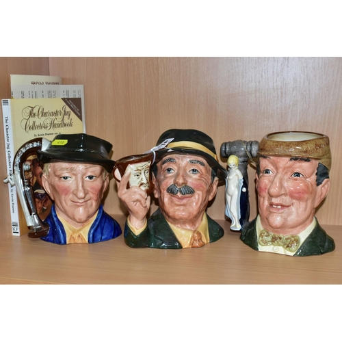 410 - THREE ROYAL DOULTON/KEVIN FRANCIS LIMITED EDITION CHARACTER JUGS, comprising 'The Collector' D6796 (... 