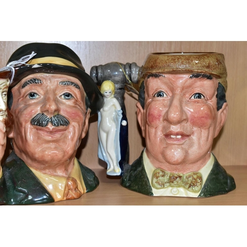 410 - THREE ROYAL DOULTON/KEVIN FRANCIS LIMITED EDITION CHARACTER JUGS, comprising 'The Collector' D6796 (... 