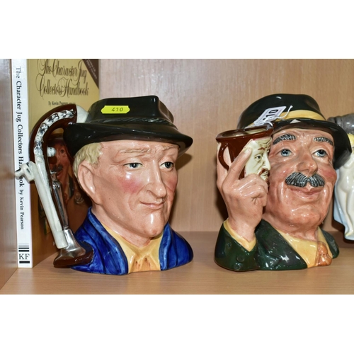 410 - THREE ROYAL DOULTON/KEVIN FRANCIS LIMITED EDITION CHARACTER JUGS, comprising 'The Collector' D6796 (... 