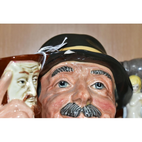 410 - THREE ROYAL DOULTON/KEVIN FRANCIS LIMITED EDITION CHARACTER JUGS, comprising 'The Collector' D6796 (... 