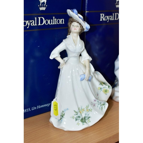 423 - TWO BOXED ROYAL DOULTON LADY FIGURES, Beatrice HN3263 and Adele HN2480 (2)