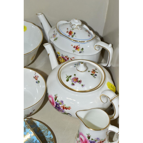 460 - A SMALL QUANTITY OF ROYAL CROWN DERBY 'DERBY POSIES' TEA WARES, comprising a cream jug, a milk jug, ... 