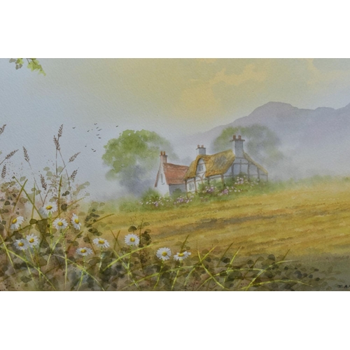 471 - PAINTINGS AND PRINTS ETC, to include Ian Gillibrand landscape with cottage watercolour, rural scene ... 