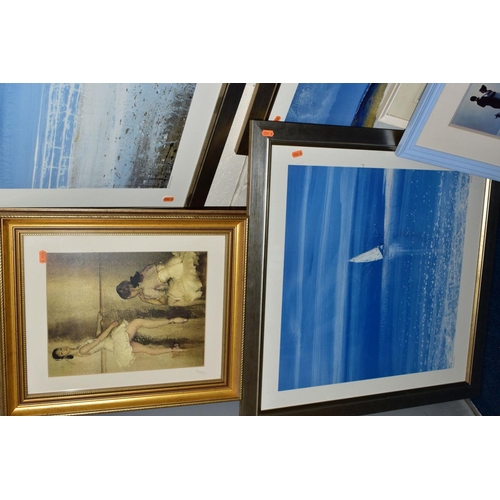 472 - PAINTING AND PRINTS, to include three Richard Pearce open edition prints 'Eastern Isles', 'St. Mary'... 