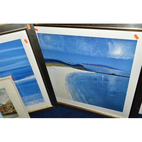 472 - PAINTING AND PRINTS, to include three Richard Pearce open edition prints 'Eastern Isles', 'St. Mary'... 