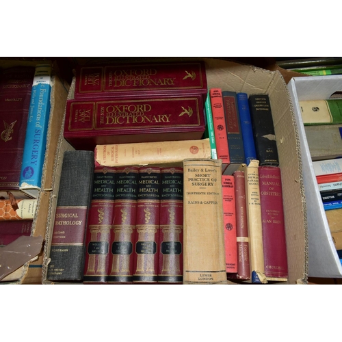 552 - BOOKS, seven boxes of Medical books, mainly concerned with Gynecology and Obstetrics but also Surger... 