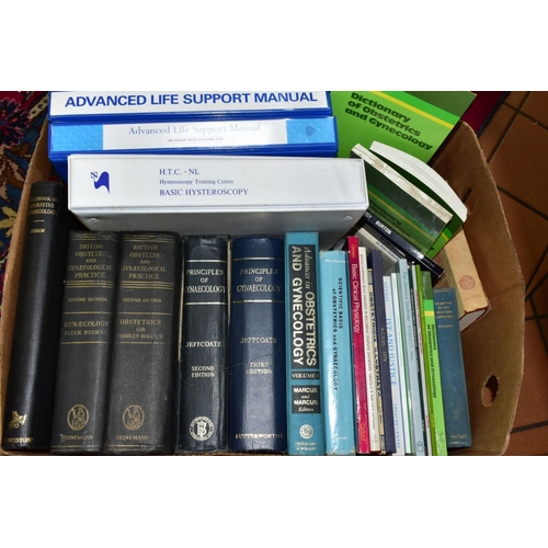 552 - BOOKS, seven boxes of Medical books, mainly concerned with Gynecology and Obstetrics but also Surger... 