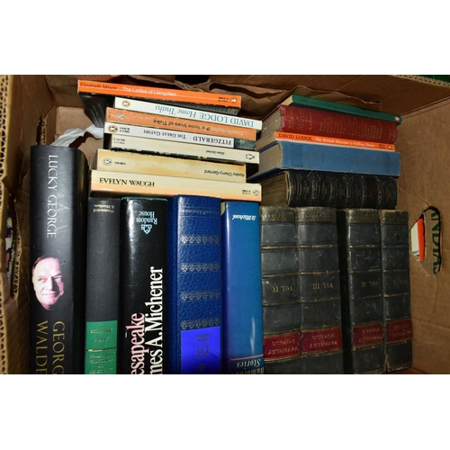 556 - BOOKS, five boxes of miscellaneous titles to include music scores, household and domestic, food and ... 