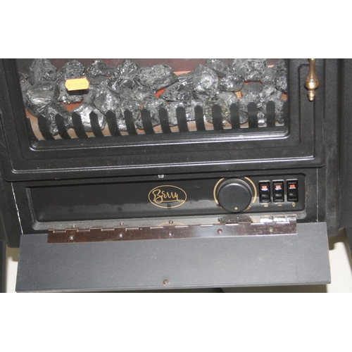 1052 - A BERRY 2900 COAL FIRE EFFECT ELECTRIC HEATER (PAT pass and working)