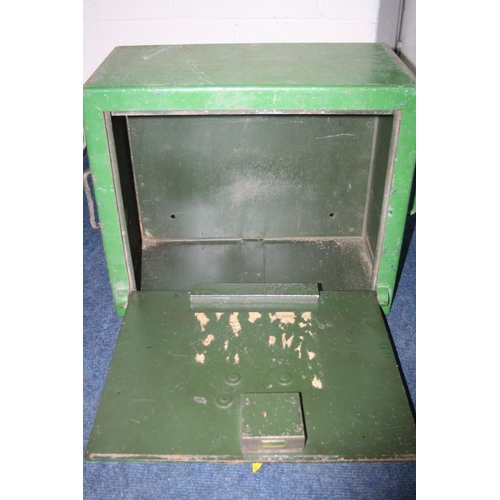 1074 - A JAMES GIBBONS OF WOLVERHAMPTON SAFE with two keys 47cm wide 30cm deep and 56cm high