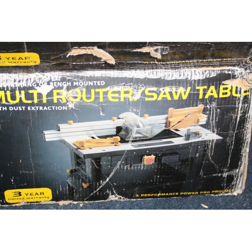 1088 - A PERFORMANCE PRO MULTI ROUTER TABLE in its original box and judging by the contents it has never be... 