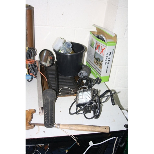 1165 - A COLLECTION OF TOOLS AND MISC ITEMS including a MATSUI DAB Radio, a Performance Detail Sander (both... 