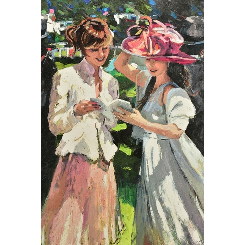 308 - SHERREE VALENTINE DAINES (BRITISH 1959) 'ROYAL ASCOT LADIES DAY II' a limited edition print 78/195 d... 