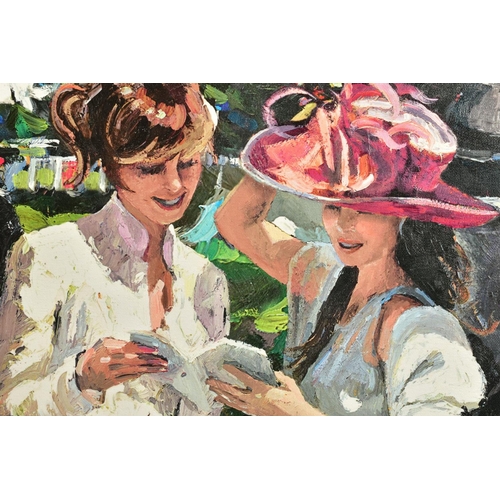 308 - SHERREE VALENTINE DAINES (BRITISH 1959) 'ROYAL ASCOT LADIES DAY II' a limited edition print 78/195 d... 