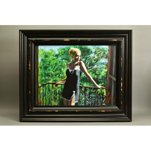 320 - FABIAN PEREZ (ARGENTINA 1967) 'SALLY IN THE SUN' a limited edition print of a female figure on a bal... 