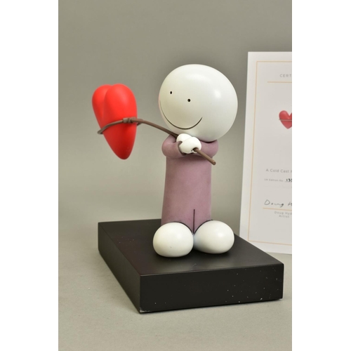 324 - DOUG HYDE (BRITISH 1972) 'CAUGHT UP IN LOVE' a limited edition sculpture of a figure carrying a net ... 