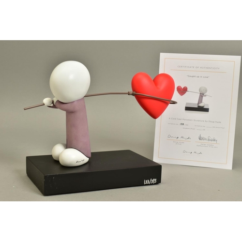 324 - DOUG HYDE (BRITISH 1972) 'CAUGHT UP IN LOVE' a limited edition sculpture of a figure carrying a net ... 