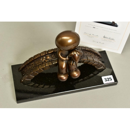 325 - DOUG HYDE (BRITISH 1972) 'WATCHING THE WORLD GO BY' a limited edition bronze sculpture of a boy with... 