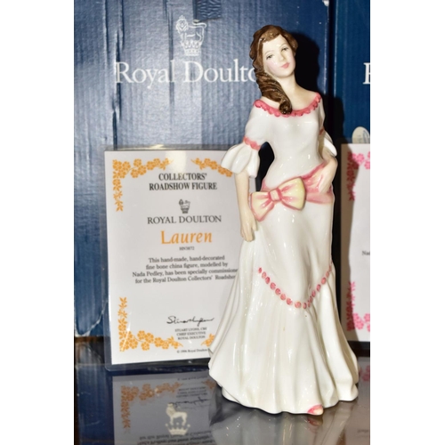 332 - FIVE BOXED ROYAL DOULTON FIGURES, comprising limited edition 'Le Bal' HN3702, No 1821/5000, with cer... 