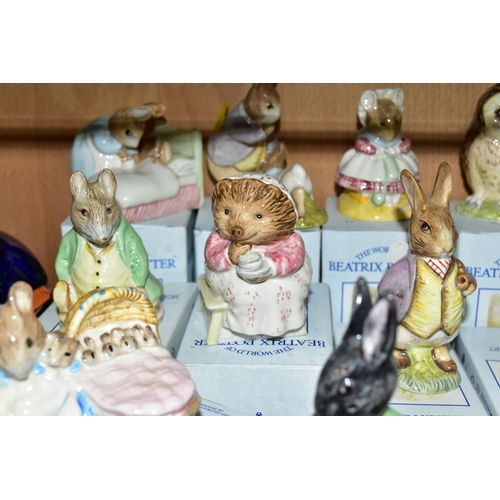 333 - FIFTEEN BOXED ROYAL ALBERT BEATRIX POTTER FIGURES, 'Hunca Munca', 'Little Black Rabbit', 'Peter in t... 