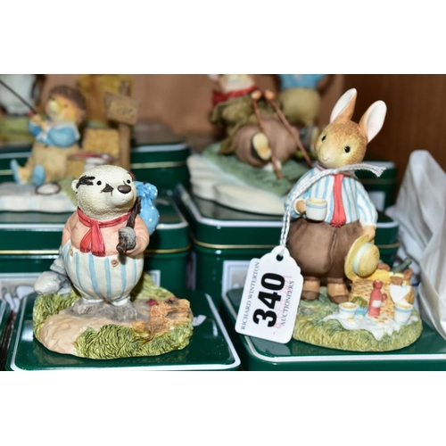 340 - ELEVEN VILLEROY & BOCH FOXWOOD TALES FIGURES, comprising 'Rue Rabbit' No 1, 'Jeremy Badger' No 3, 'K... 