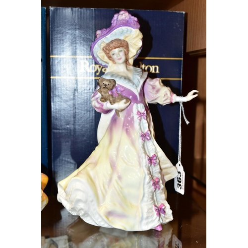 363 - FOUR BOXED ROYAL DOULTON FIGURES, 'Lily' (Lady Doulton 1995 - Michael Doulton Exclusive) HN3626, sig... 