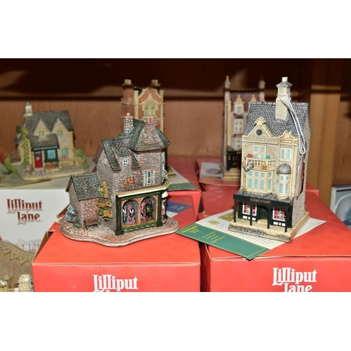 368 - FOURTEEN LILLIPUT LANE SCULPTURES, ten with boxes, with deeds (except where mentioned), comprising f... 