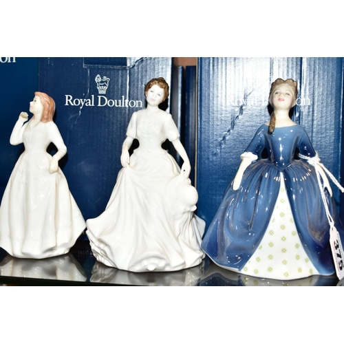 375 - SEVEN BOXED ROYAL DOULTON FIGURES 'Debbie' HN2385, 'Jessica' HN3169, 'Harmony' HN4096, 'Joy' HN3875,... 