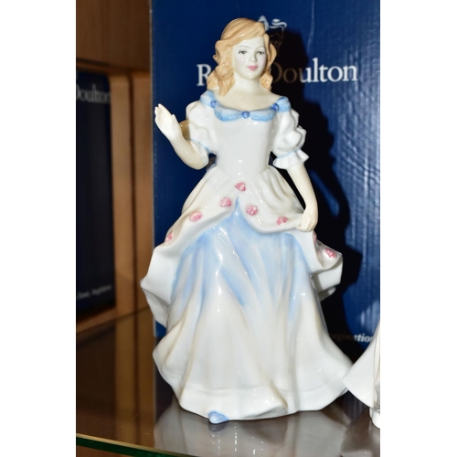 375 - SEVEN BOXED ROYAL DOULTON FIGURES 'Debbie' HN2385, 'Jessica' HN3169, 'Harmony' HN4096, 'Joy' HN3875,... 