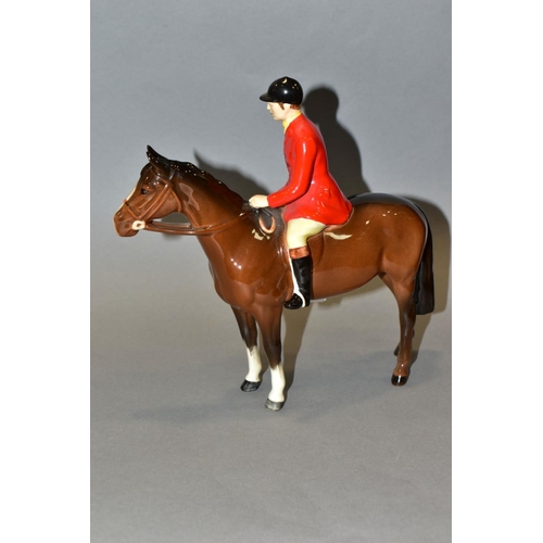 386 - A BESWICK HUNTSMAN, No1501, brown horse