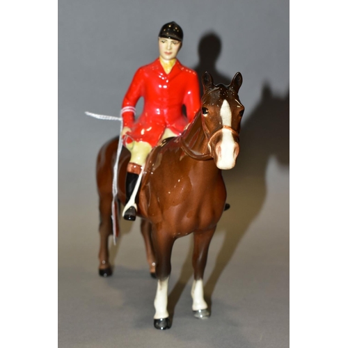 386 - A BESWICK HUNTSMAN, No1501, brown horse