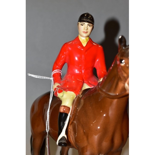 386 - A BESWICK HUNTSMAN, No1501, brown horse