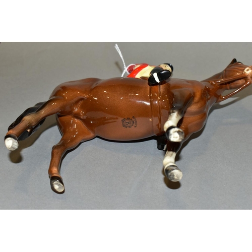 386 - A BESWICK HUNTSMAN, No1501, brown horse