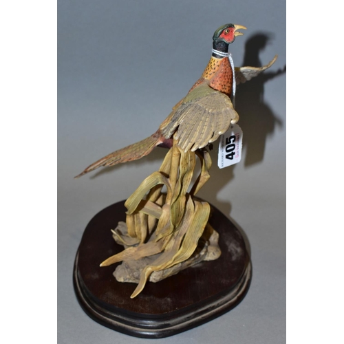 405 - A BORDER FINE ARTS SCULPTURE 'Rising Pheasant' L46, modelled by F Falco from Birds by Frank Falco