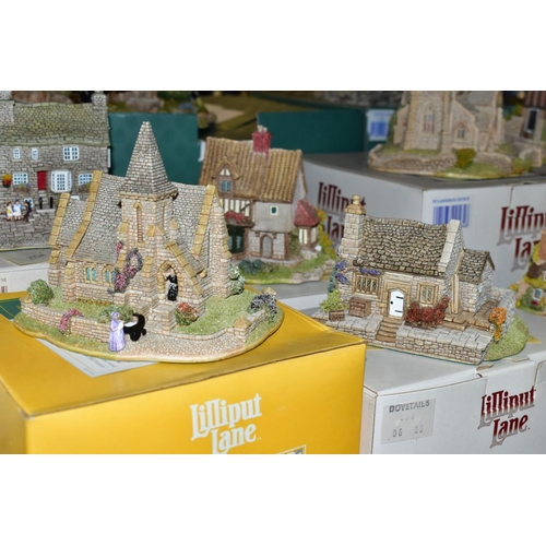 430 - SIXTEEN LILLIPUT LANE SCULPTURES FROM THE NORTH COLLECTION, (thirteen with boxes and with deeds exce... 