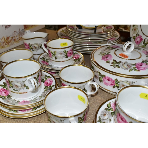 445 - ROYAL WORCESTER 'ROYAL GARDEN' PART DINNER SERVICE, comprising six of each dinner plate, side plates... 