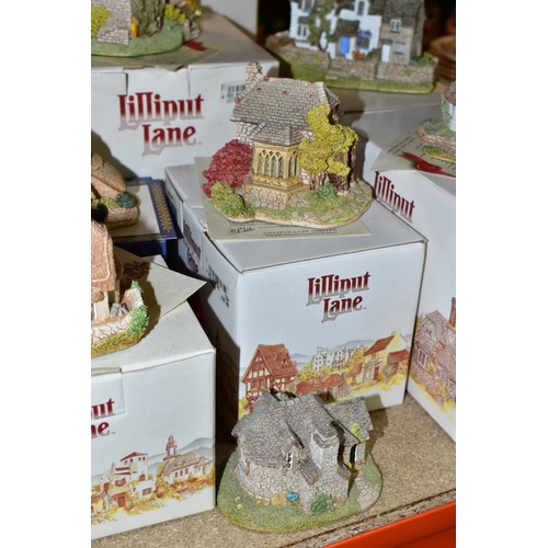 446 - THIRTY LILLIPUT LANE SCULPTURES FROM THE SOUTH WEST AND BRITISH COLLECTION, (boxed and with deeds ex... 