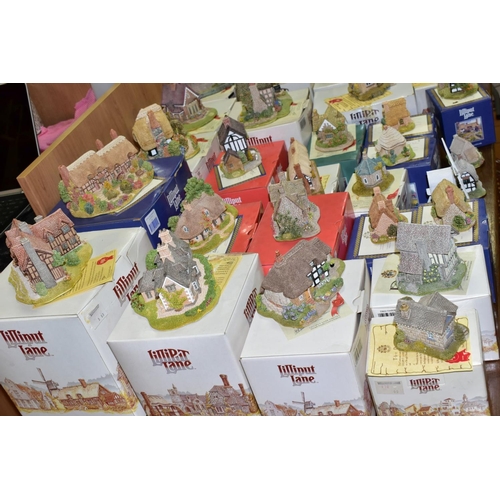 453 - THIRTY FOUR LILLIPUT LANE SCUPLTURES FROM VARIOUS COLLECTIONS, (mostly boxed and with deeds except w... 