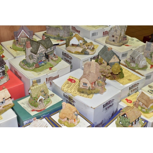 453 - THIRTY FOUR LILLIPUT LANE SCUPLTURES FROM VARIOUS COLLECTIONS, (mostly boxed and with deeds except w... 