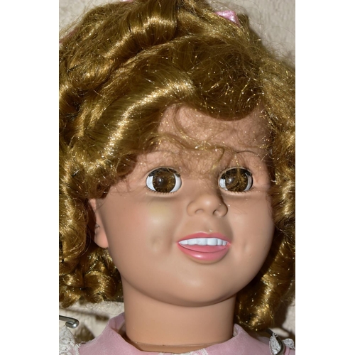 457 - AN UNBOXED DANBURY MINT SHIRLEY TEMPLE PLAYPAL DOLL, complete with Certificate of Authenticity (No 0... 