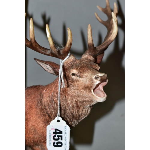 459 - BORDER FINE ARTS SCULPTURE 'HIGHLAND MAJESTY (RED STAG)' BO220 MODELLED BY RICHARD ROBERTS, first is... 