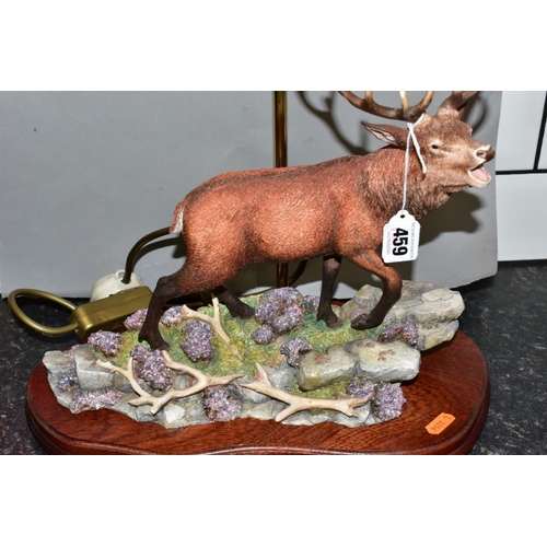 459 - BORDER FINE ARTS SCULPTURE 'HIGHLAND MAJESTY (RED STAG)' BO220 MODELLED BY RICHARD ROBERTS, first is... 