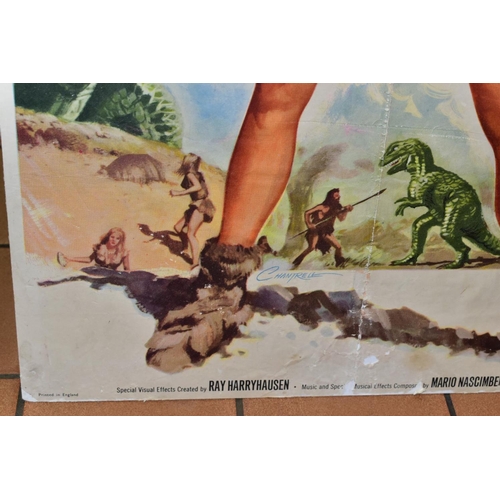 461 - ONE MILLION YEARS B.C (1966), first release U.K. quad poster for the Associated British - Pathe/Hamm... 