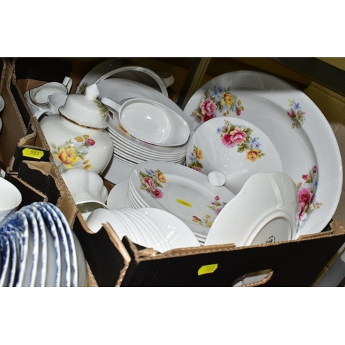 503 - THREE BOXES AND LOOSE CERAMICS, including  assorted planters, jardinières and stands, Broadhurst Iro... 