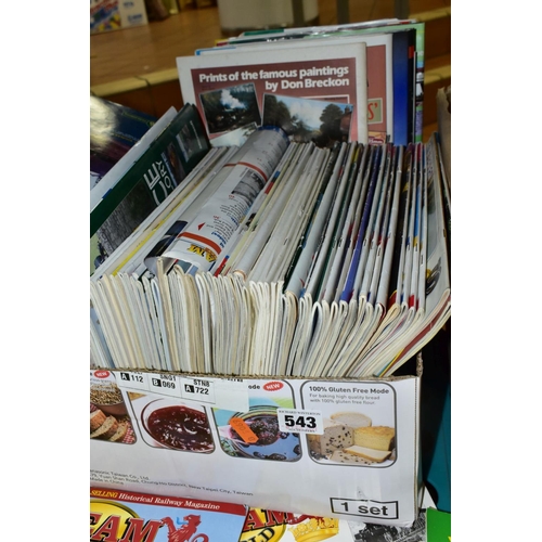 543 - A QUANTITY OF ASSORTED AVIATION AND RAILWAY RELATED MAGAZINES, titles include Air Pictorial Fly Past... 