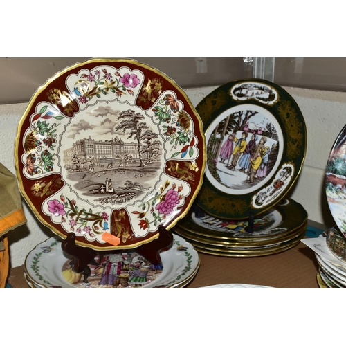 548 - A COLLECTION OF THIRTY NINE CHRISTMAS THEMED COLLECTORS PLATES, mostly unboxed, including a set of s... 