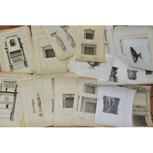 560 - 18TH AND 19TH CENTURY ARCHITECTURAL BOOK ILLUSTRATIONS, to include six pages from 'The Ancient Build... 