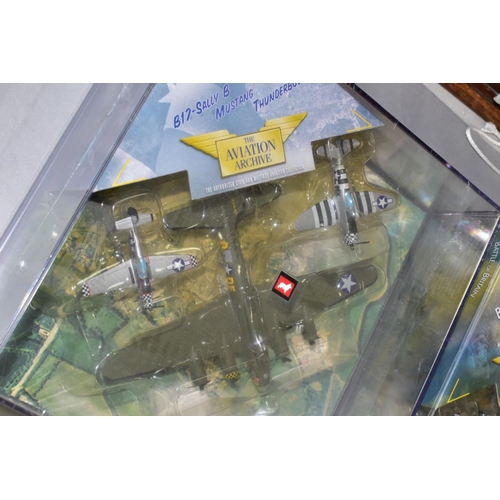 567 - TWO BOXED CORGI CLASSICS AVIATION ARCHIVE SETS, Battle of Britain Memorial Flight, No 49501 and USAA... 